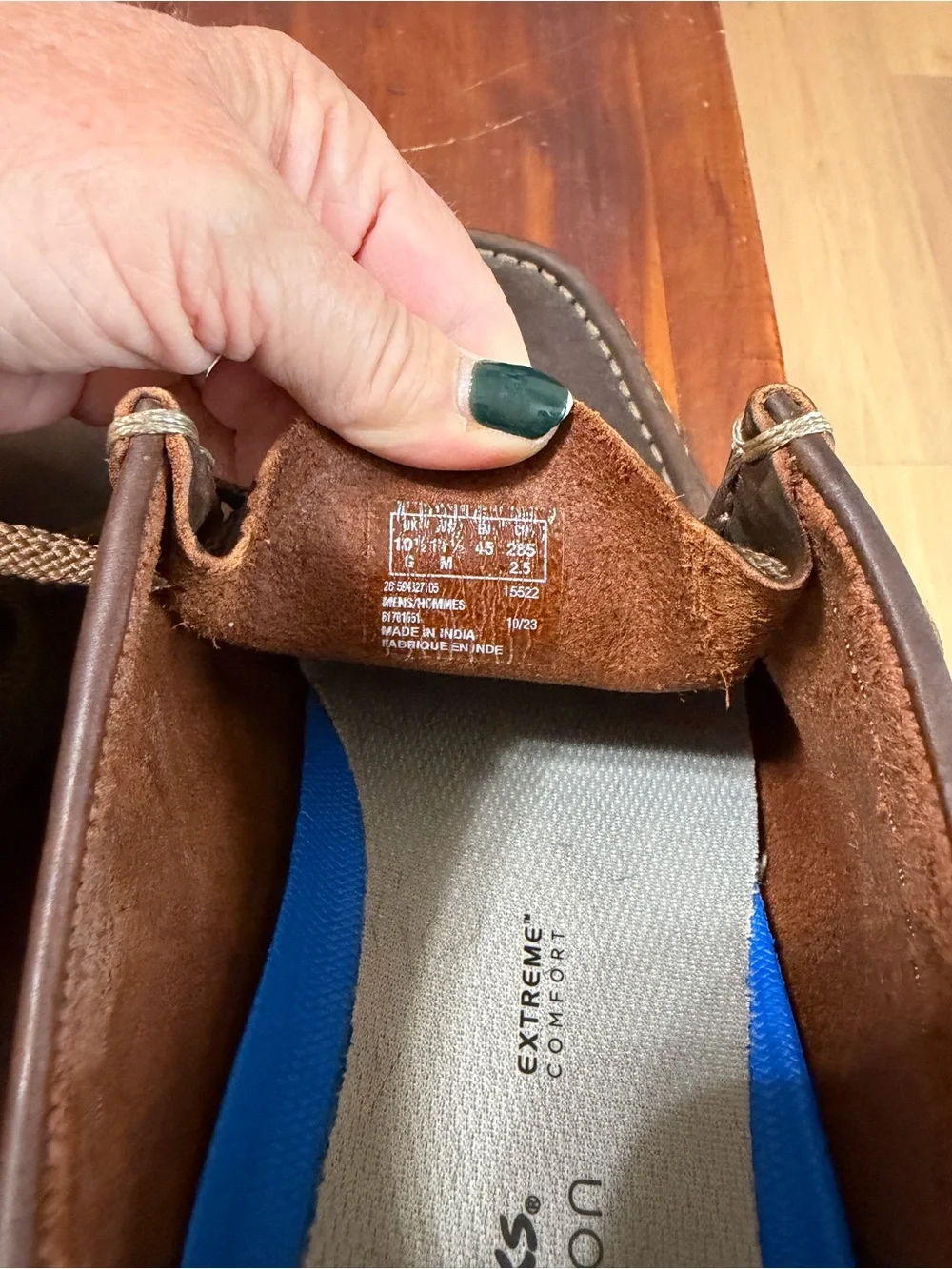 Clarks men’s Brown Leather Shoes with Lace-Up Detail